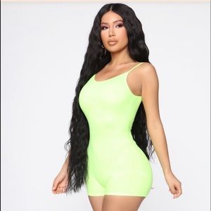 Neon shortie romper